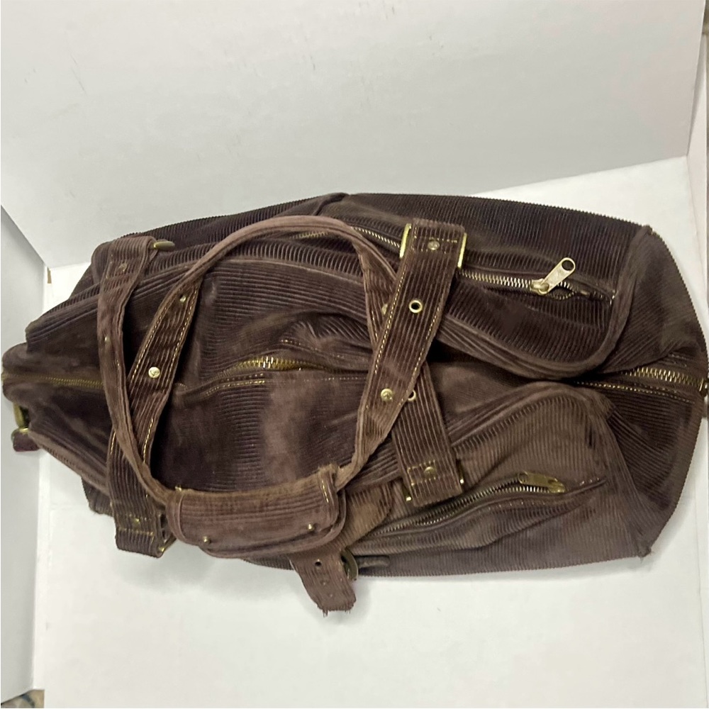 ROXY Vintage Corduroy Travel Bag On Wheels - Picture 4 of 12